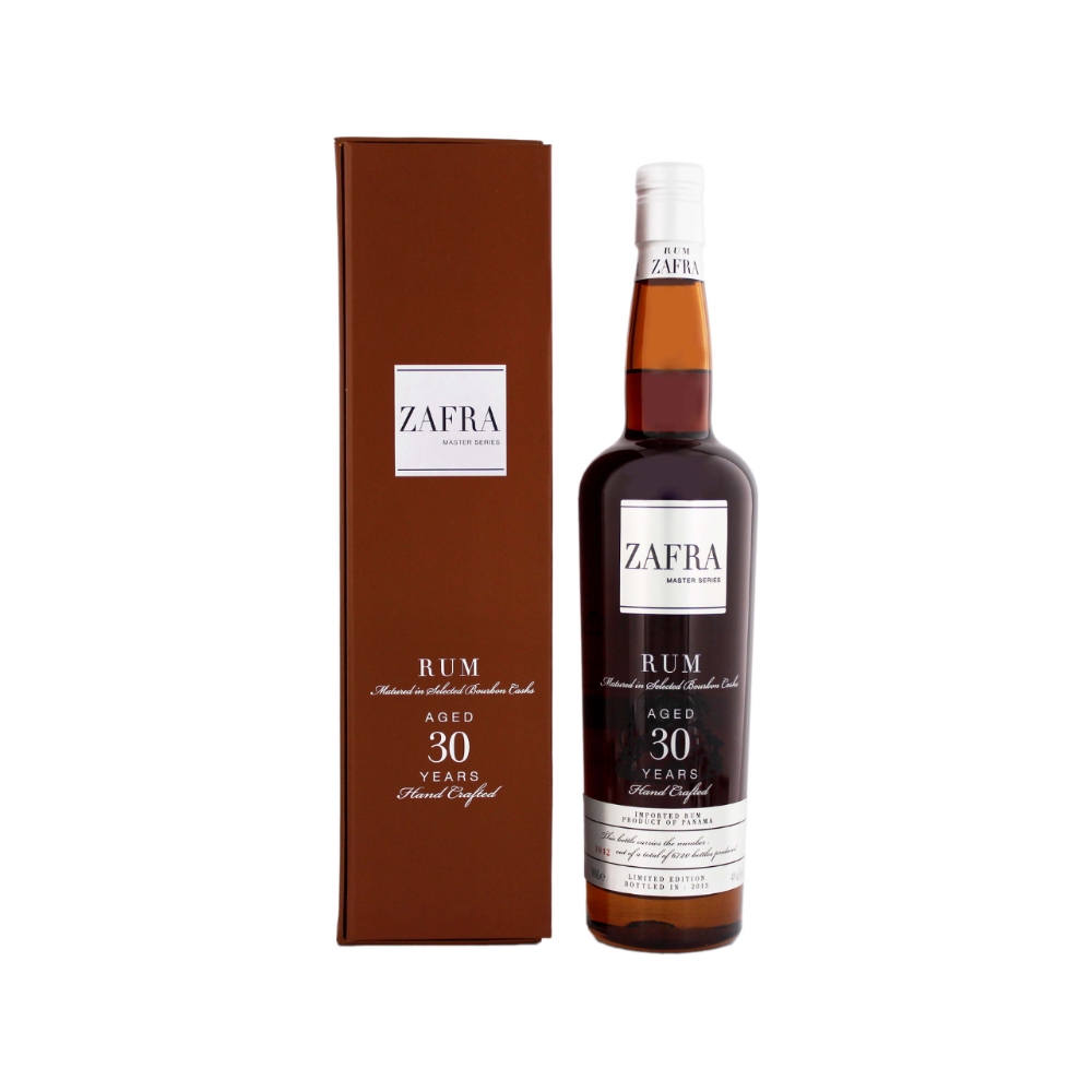 R933_WH_1000x1000px Zafra Master Series 30 Year Old Rum 750ml - Image 1