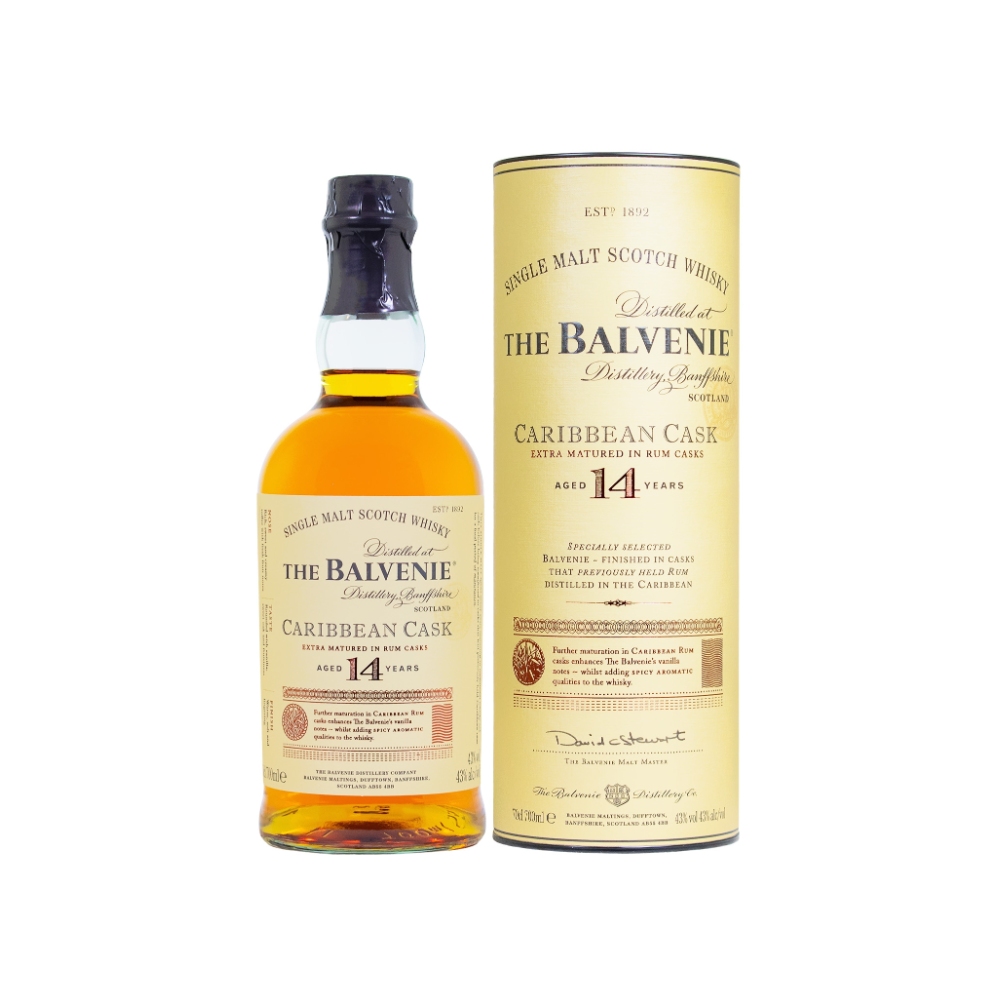 S240_WH_1000x1000px Balvenie Caribbean Cask 14 Year Old - Single Malt Scotch Whisky - Image 1