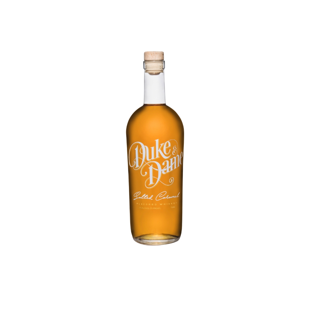 S334_WH_1000x1000px Duke & Dame Whiskey, Salted Caramel Flavored 750 Ml - Image 1
