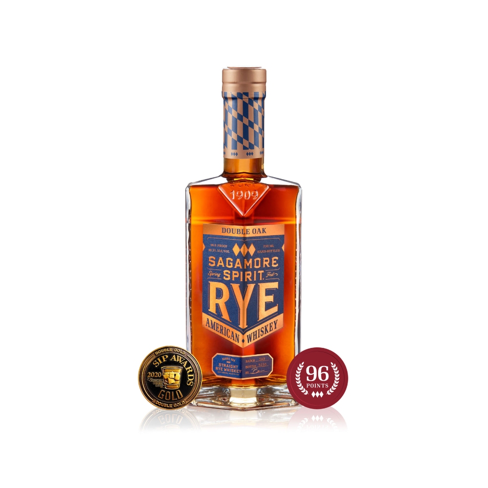 S433_WH_1000x1000px Sagamore Spirit Double Oak Straight Rye Whiskey 750ml - Image 1